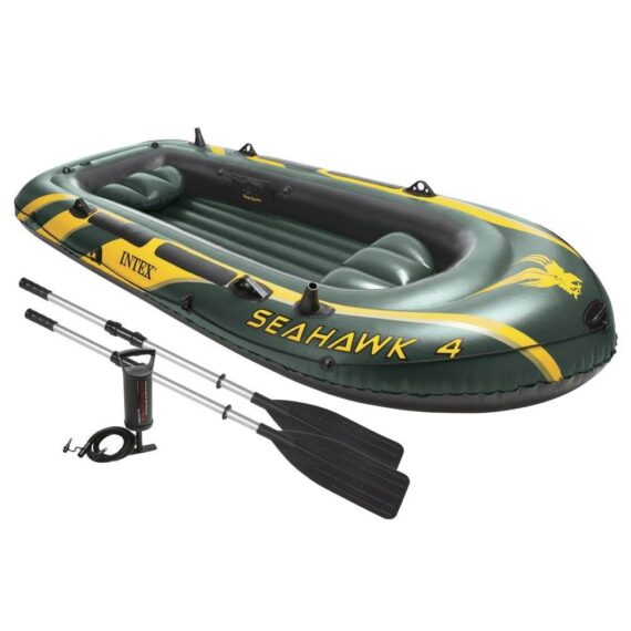 INFLATED BOAT, INTEX SEAHAWK 4+ Oars/Pump/Motor Mount