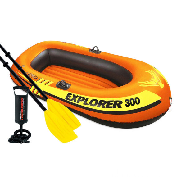 Inflatable Boat, Intex 300 with Oar & Pump